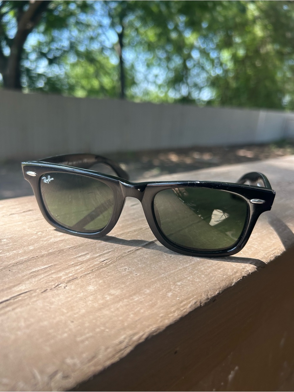 Ray-Ban Black Wayfarer-Style Sunglasses - Picture 5 of 6